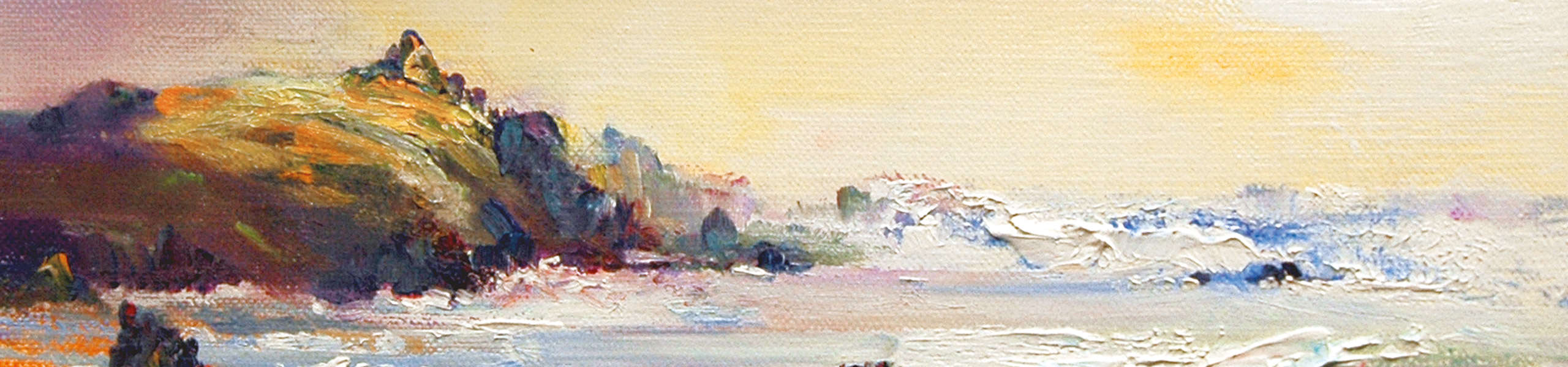 crop of landscape painting by Vega